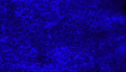 Cosmic neon dark blue watercolor background. Paper textured aquarelle black canvas for modern creative design. Abstract hand drawn multicolor texture water color paint illustration