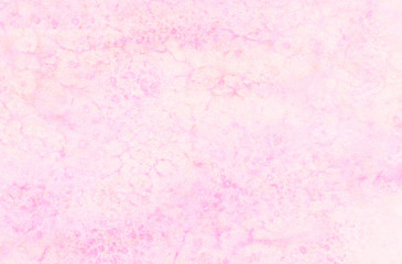 Creative pink watercolor background painted on white grain paper texture. Abstract magenta shades aquarelle illustration. Watercolour canvas for creative grunge design, vintage cards, retro templates.