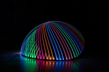 Light Art Painting Lichtdome mit vielen Farben