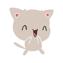 Obraz na płótnie Canvas cartoon of cute kawaii cat