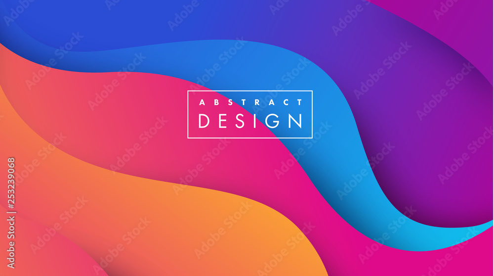 Canvas Prints paper art 3d abstract background with origami shapes. paper waves, layers texture. geometric design 
