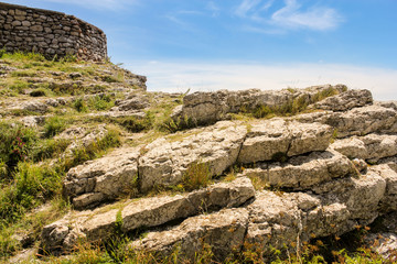 Fototapeta na wymiar Stone rock on top of Ai-Petri.