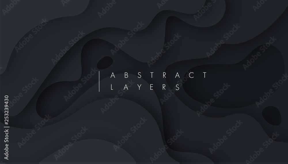Poster 3d abstract background with white paper cut shapes. vector design layout for business presentations,
