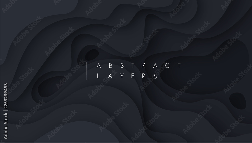 Poster 3d abstract background with white paper cut shapes. vector design layout for business presentations,