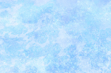 Modern creative grunge light sky blue shades watercolor background. Aquarelle paint paper textured canvas for design, card template. Turquoise gradient color handmade illustration