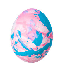 Colorful Easter Egg isolated on white