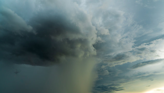 thunder storm sky Rain clouds © freedom_naruk