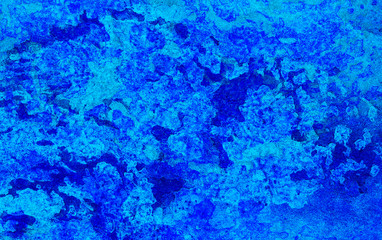Hand drawn multicolor texture water color paint illustration. Abstract grunge cosmic neon light blue watercolor background. Paper textured aquarelle black canvas for modern creative design