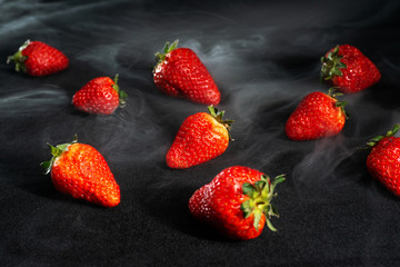 Strawberry aroma smoke