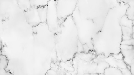 White marble texture with natural pattern for background.