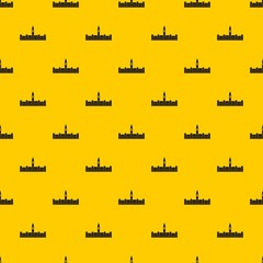Naklejka premium Parliament Building of Canada pattern seamless vector repeat geometric yellow for any design