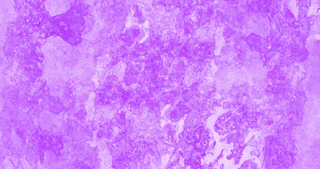 Grunge light purple watercolor background. Abstract aquarelle paint paper texture brush canvas for retro design, vintage cards templates. Violet shades hand drawn illustration