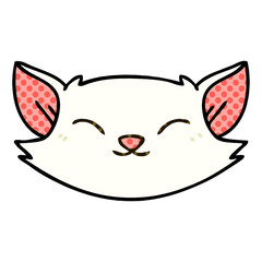 quirky comic book style cartoon cat