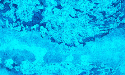 Hand drawn multicolor texture water color paint illustration. Abstract grunge cosmic neon light blue watercolor background. Paper textured aquarelle black canvas for modern creative design