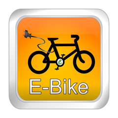 E-Bike Button - 3D illustration