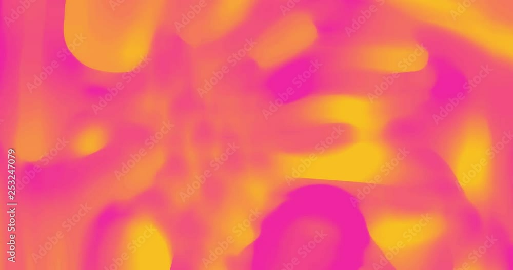 Aufkleber 60fps abstract cg fashion colorful loopable background - pink morphing shapes seamless loop 4k anima
