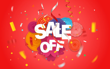 Season sale vector concept
