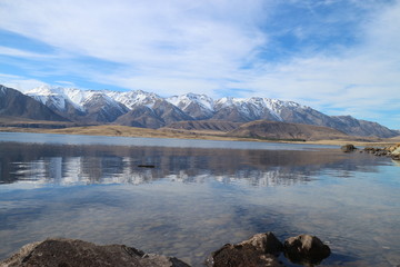 Lake and Mountains