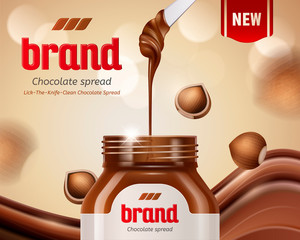 Chocolate spread ads