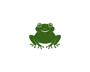 Frog Logo Template vector icon illustration design 