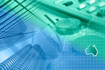 Buildings, graph and map