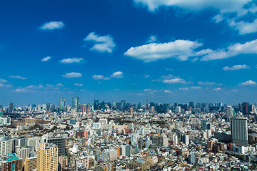Fototapeta na wymiar (東京都-都市風景)展望ラウンジから望む芝方面の風景４