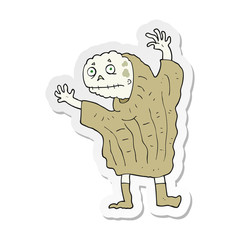 sticker of a cartoon halloween ghoul