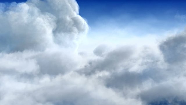 Flying through the clouds