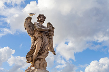 Sculpture against blue sky