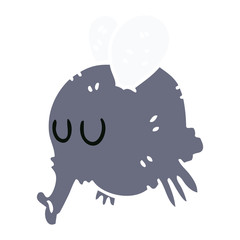 quirky hand drawn cartoon fly