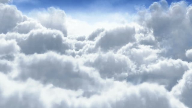 Flying through the clouds