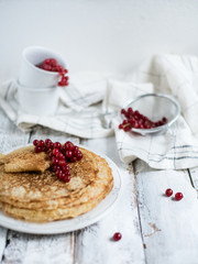 Pancake week russian red currant