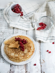 Pancake week russian red currant