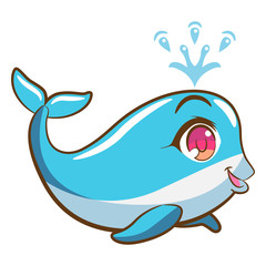 Whale vector graphic
