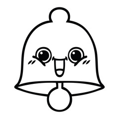 line drawing cartoon bell