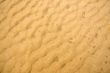 Sand of a beach with patterns
