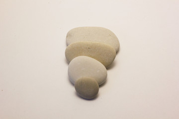Fototapeta na wymiar stones on white background