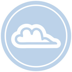 weather cloud circular icon
