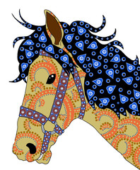 abstract background with horse