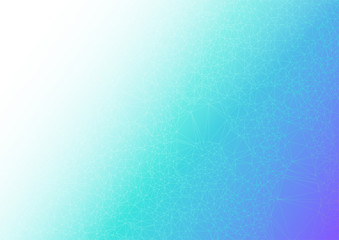 青いグラデーションに浮かぶポリゴンイメージ抽象背景素材