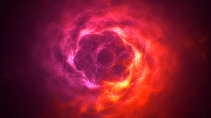 3D rendering abstract round light background