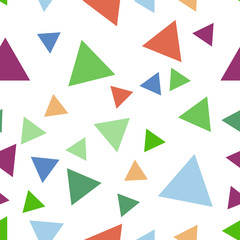 Abstract geometric pattern with triangles. Multicolor Figures. Texture for print and Banner. Flat style