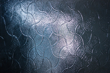 Shapes through patterned glass. Distorted shapes taken through patterned glass