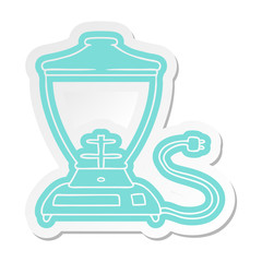 Fototapeta premium cartoon sticker of a food blender