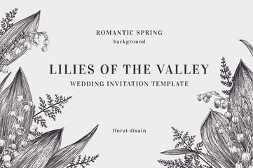 Background with lilies of the valley © Lisla