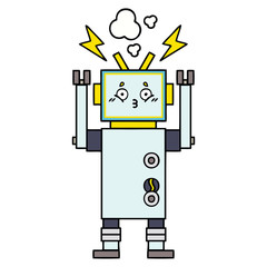 cute cartoon robot