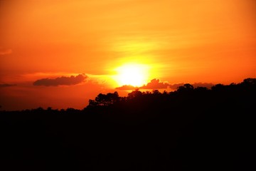 Sundown over the amazonas
