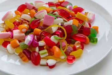 candy in a bowl