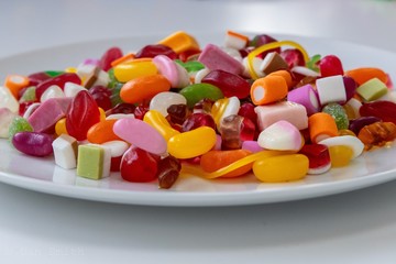 candy in a bowl