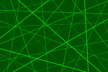 Random chaotic lines abstract geometric pattern, Green  geometric pattern